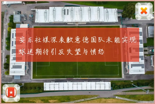 安东社媒深表歉意德国队未能实现球迷期待引发失望与愤怒